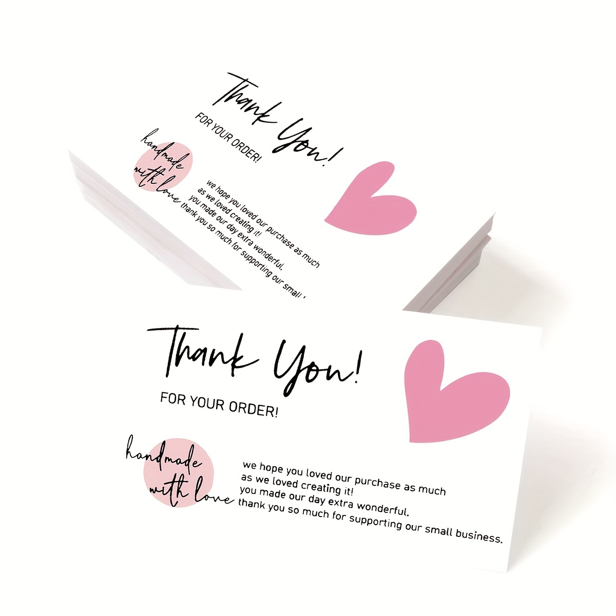 100 Pieces Thank You For Supporting My Small Business Cards, Customer  Package Inserts, 3.5 X 2 Inch