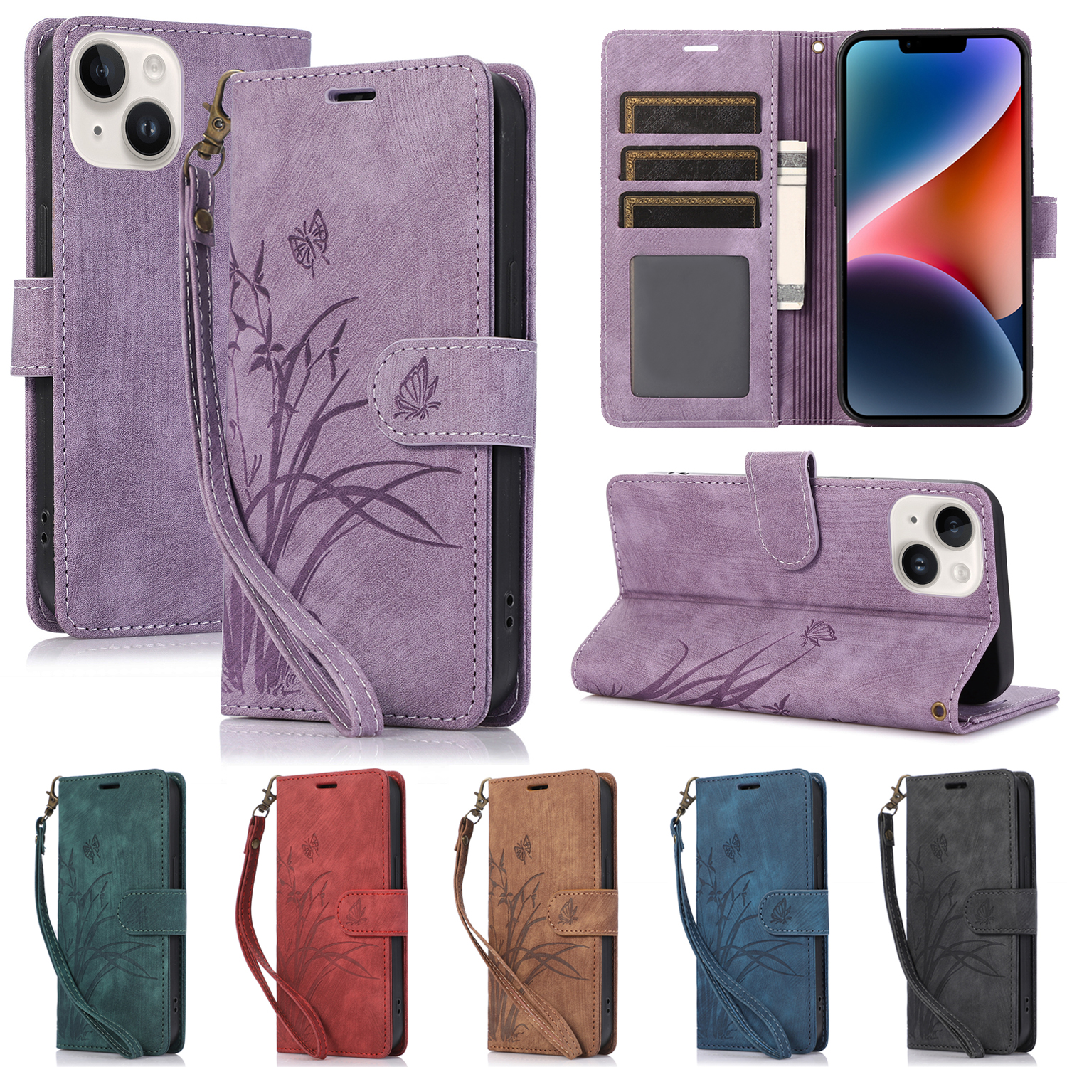 Flip case for iphone 11 12 13 pro max promax x xs xr xsmax 7 8 plus Phone Case  LV Bags Flip Stand case Wallet Case with strap leather case