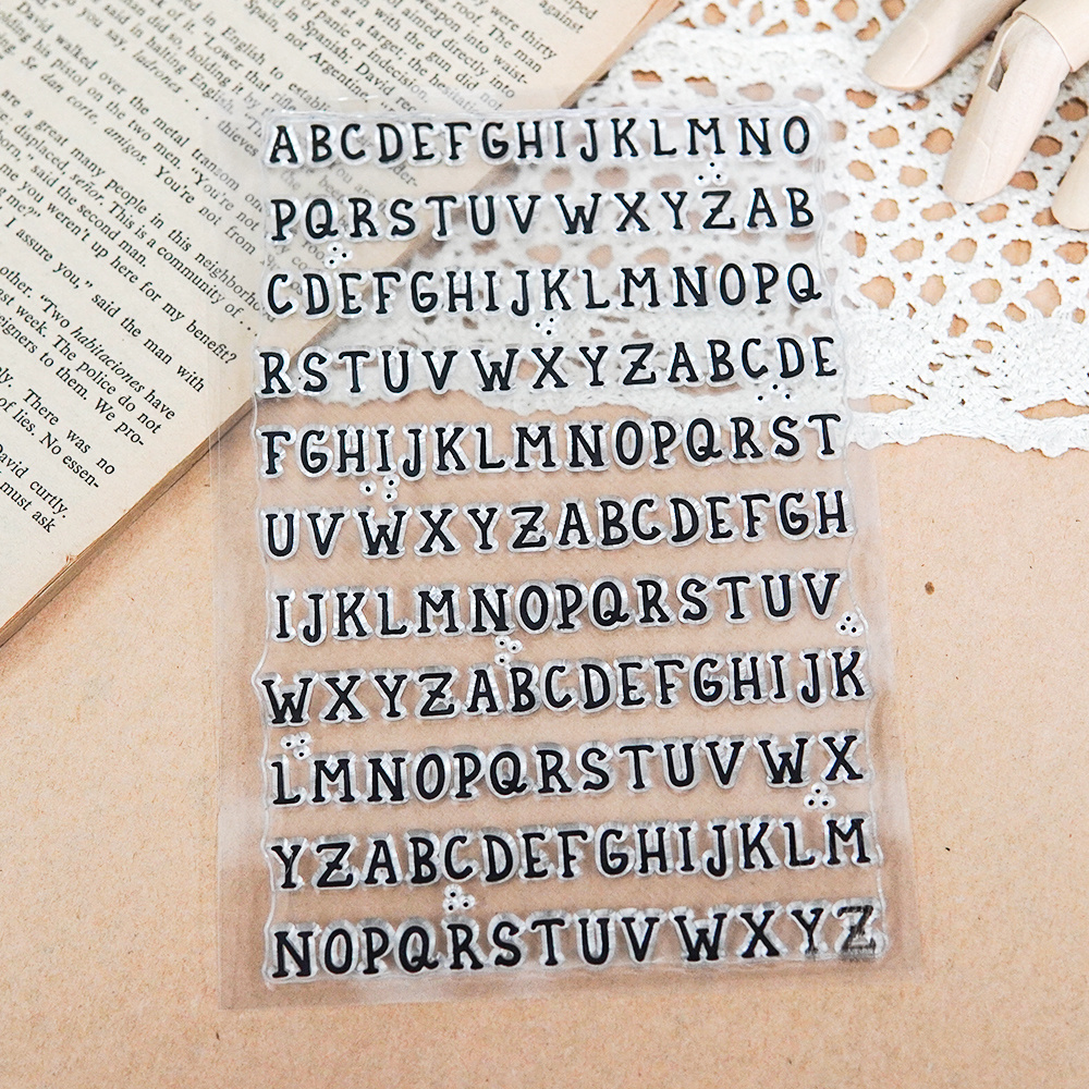 Say Cute Metal Alphabet Stamps, full Alphabet.