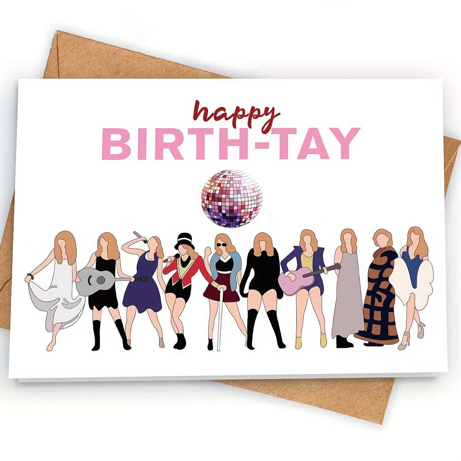 Taylor Swift Birthday Card - Funny Birthday Card Girls Music Fan Art Happy  Gift