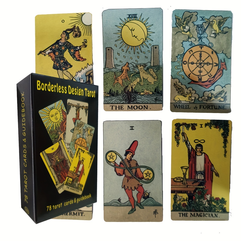 Doodle Tarot Card Set: Fortune Telling Game With Keywords - Temu