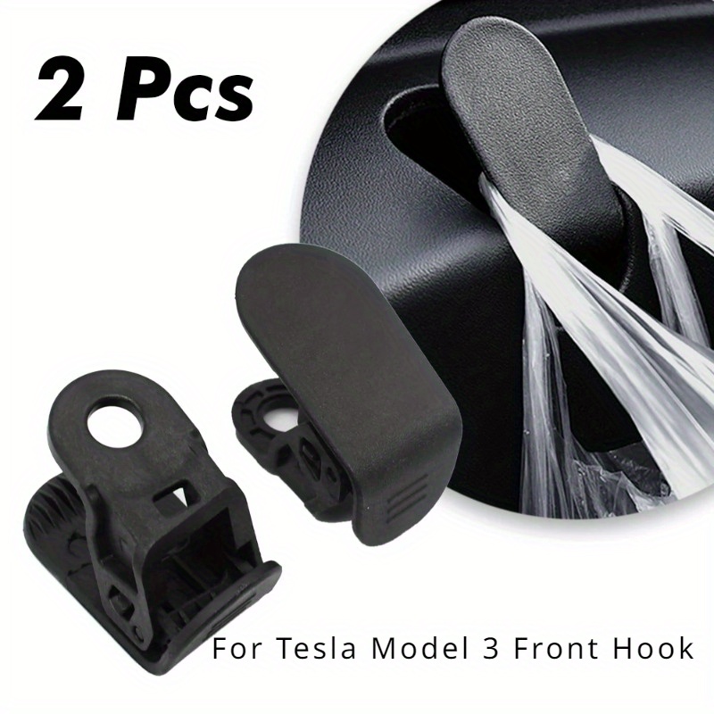 2 PCS Seat Back Hooks Compatible with Tesla Model 3 / Model Y Coat Hanger  Headrest Hook Bags Holder Luggage Clothing Coats Hooks Aluminum Alloy  Organizer Interior Accessories with Tools 