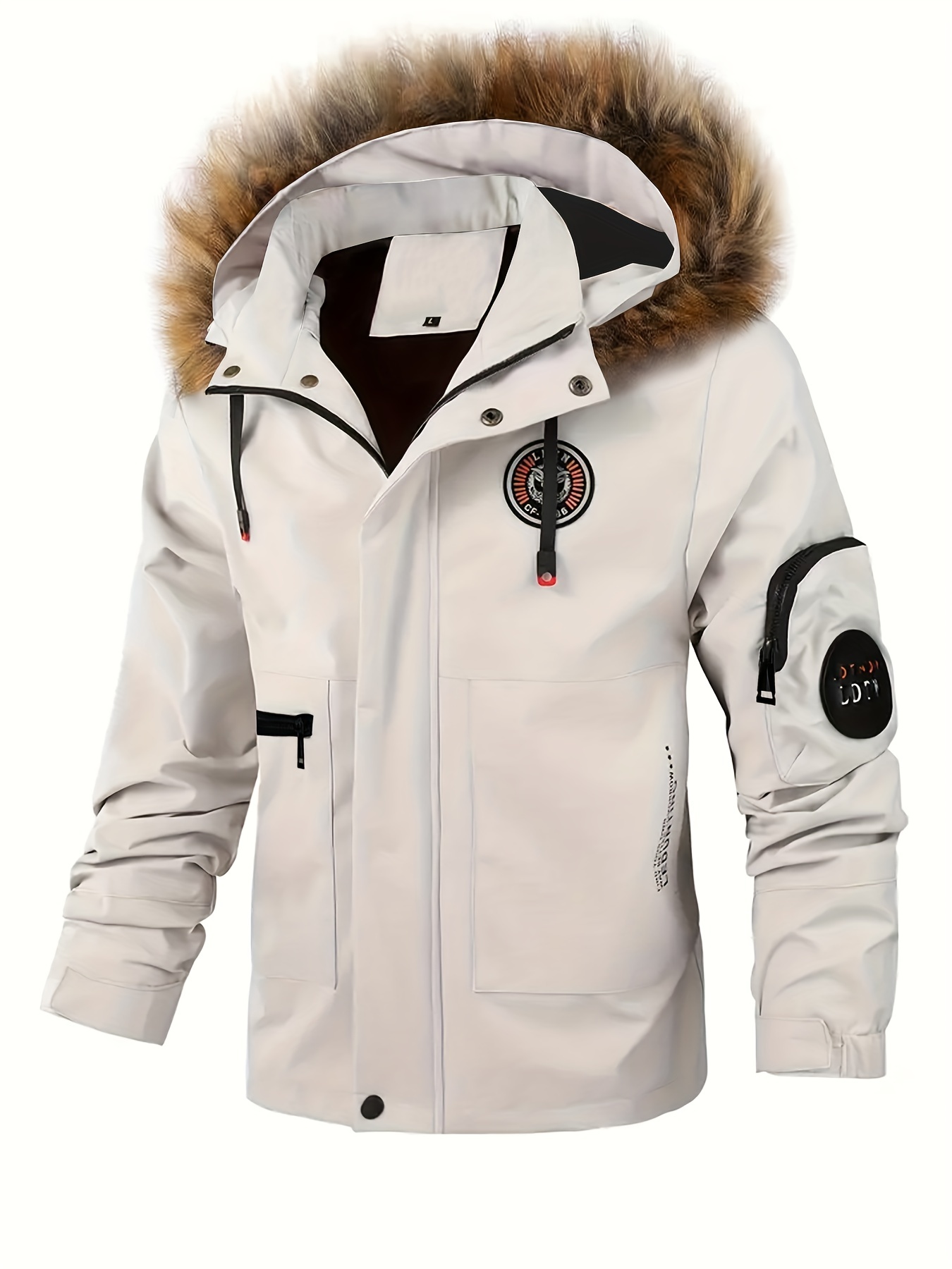 Abrigos de invierno para mujer, chaquetas de talla extra grande con  bolsillos, forro polar grueso, abrigo con capucha, resistente al viento,  parkas