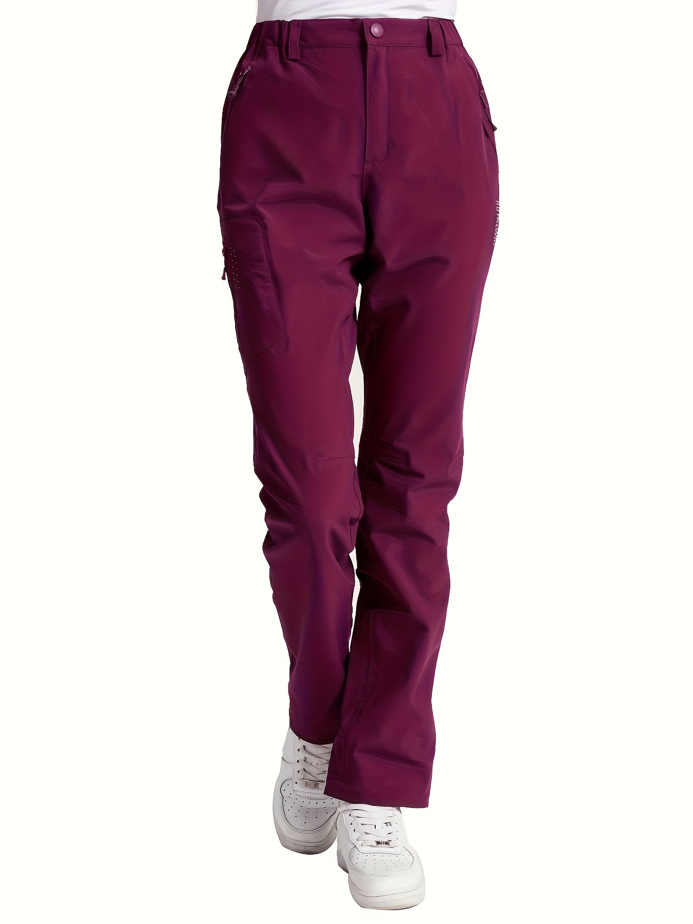 * Waterproof Fleece-Lined Pants for Outdoor Activities - Ideal for Hiking,  Climbing, Motorcycle Riding, and Skiing