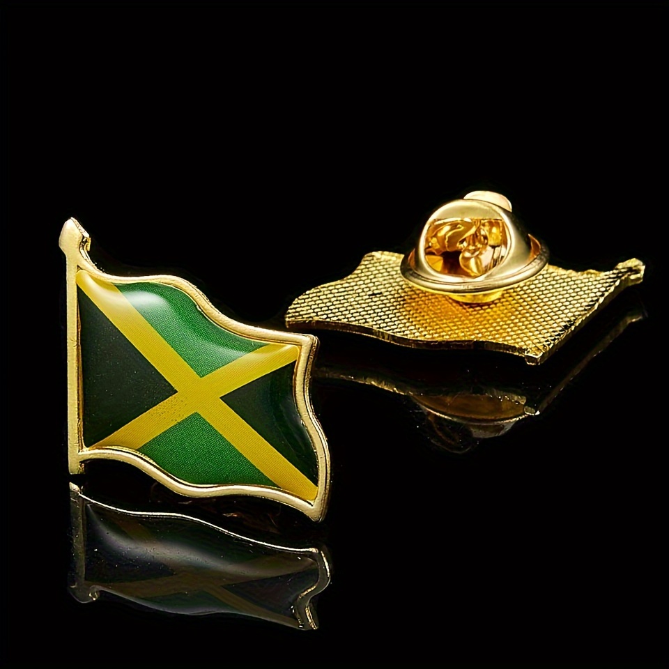1pc Funda De Volante De Coche Con Patrón De Bandera De Jamaica Para Mujeres  Hombres Decoración De Vehículos Accesorios Interiores De Automóviles