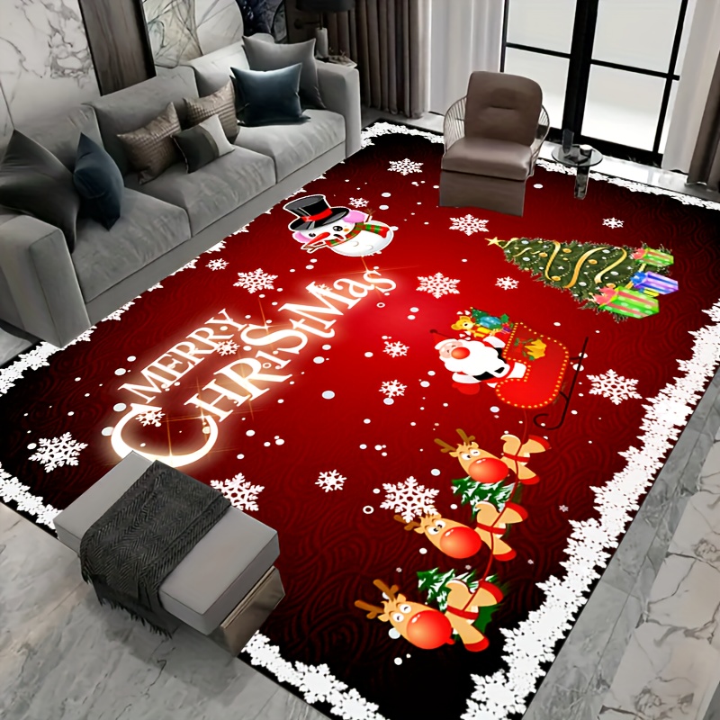 Christmas 3d Illusion Santa Door Mat, Small Area Rug Decorations Indoor And  Outdoor Welcome Doormat Non-skid Xmas Carpet For Bedroom Bathroom, Bath Mat  Floor Stair Pathway Rug - Temu