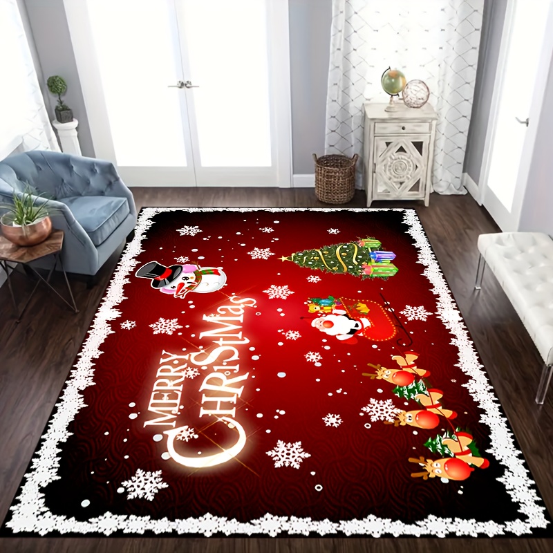 Shiny Candle Christmas Decoration Floor Carpet For Home Non Slip, Washable  Rug For Living Room, Bedroom, Kids Play Floor R231004 From Mengqiqi09,  $16.33