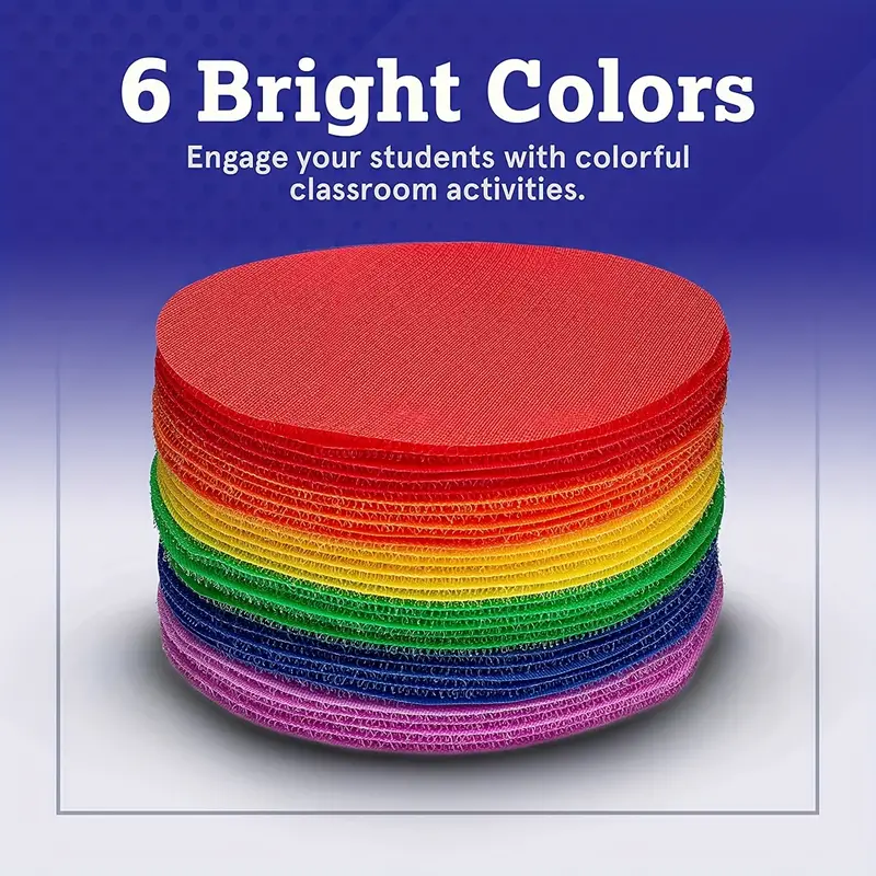 Carpet Spot Markers: Brighten Up Your Classroom With 6 Colorful