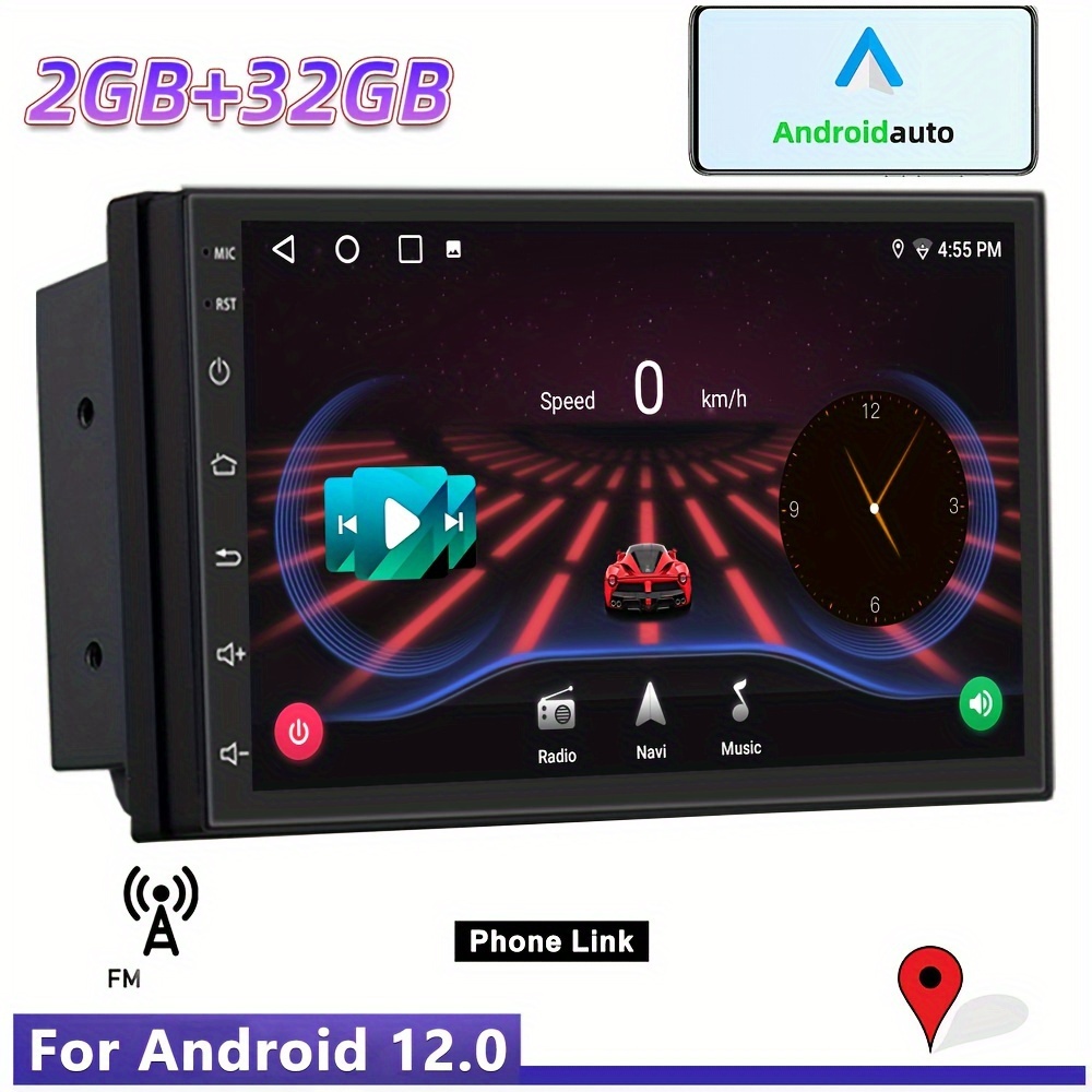Comprar Radio Coche Universal 1 DIN Android 2+32Gb, Procesador 8 Núcleos,  Pantalla Giratoria 10.1, DSP Gps WiFi Carplay 1 DIN