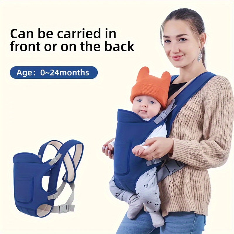 Portabebés, convertible suave portabebés ergonómico 4 en 1 con malla de  aire transpirable y todas las hebillas ajustables para recién nacidos a  niños