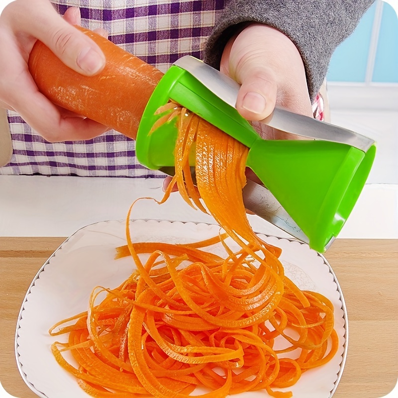 3 in 1 Spiral Slicer Zucchini Noodle Maker Vegetable Spiralizer Spiral  Rotating Slice Cutter Manual Grater Kitchen Tools for Health & Diet Food  Salad