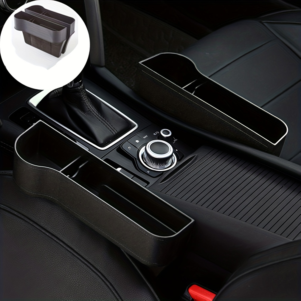 Boite de rangement pour attrape-espace de siège noir pour voiture  Organisateur de poche Porte-clés
