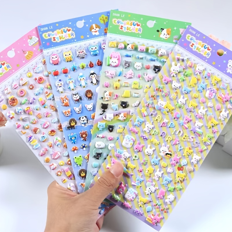 Scrapbook Stickers Colorful Bubble Stickers - Temu