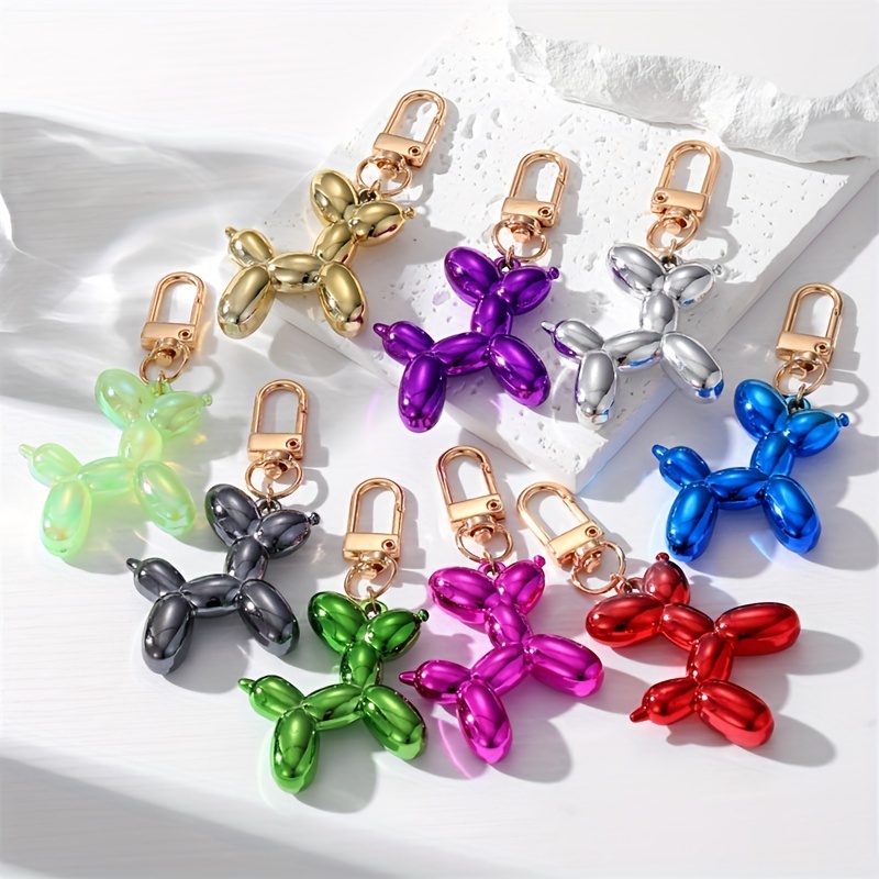 Bunny Keychain Gradient Color Cartoon Stainless Bell Rainbow Colors  Decorate Bow-knot Phone Car Couple Gift Bunny Bag Pendant Collection  Supply,Black 