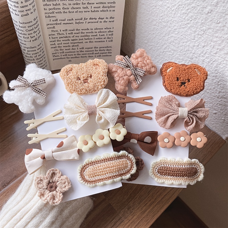 5pcs/set Baby Kids Women Girls Hairpin Love flowers Hair Clip Hair