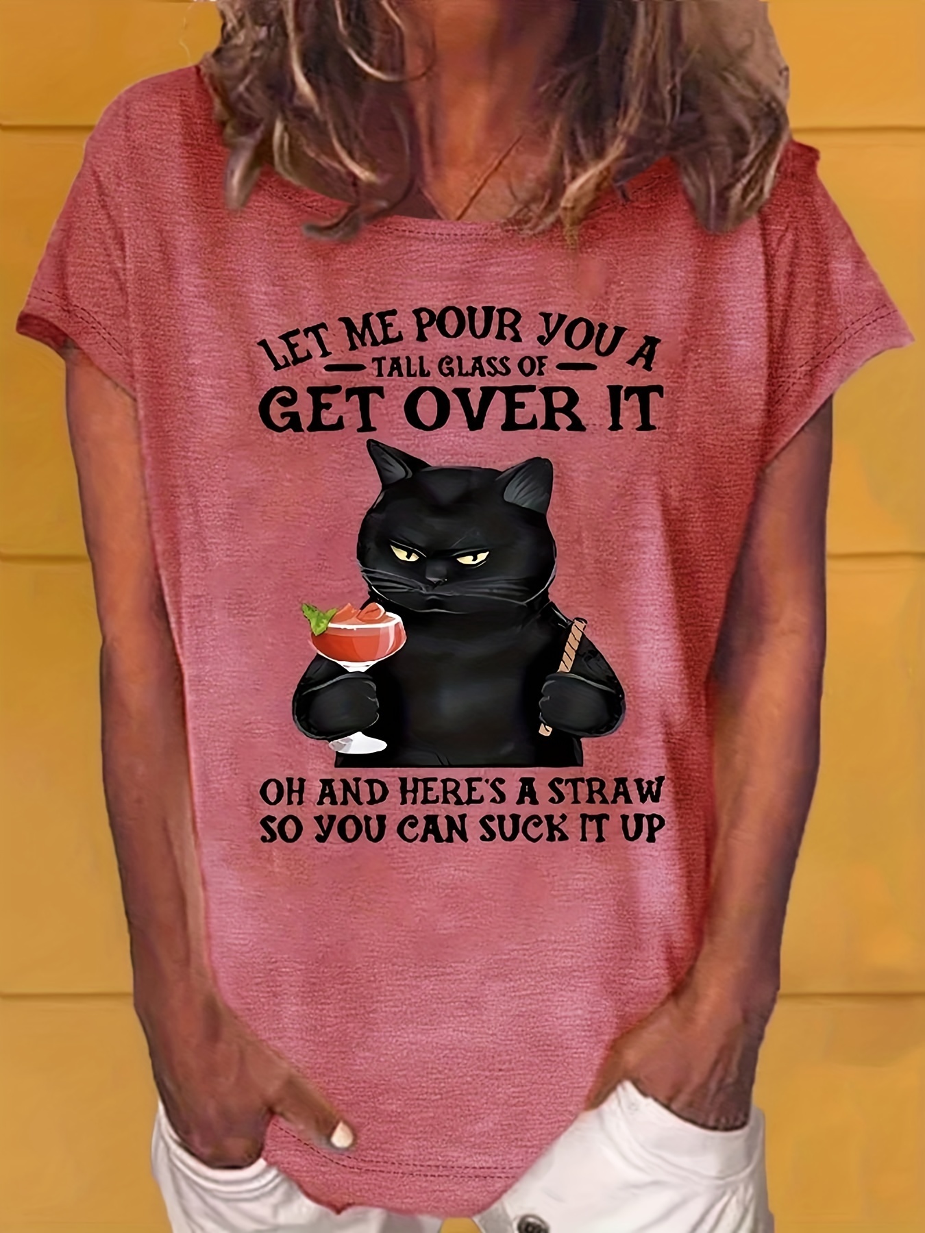 Cartoon Cat T Shirt - Temu
