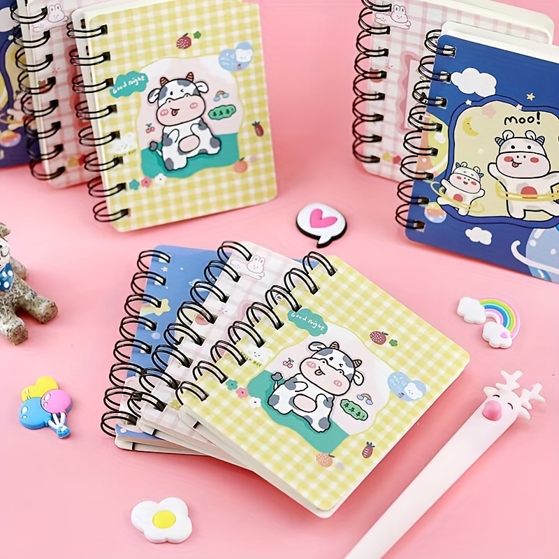 Bloc de notas pequeño y lindo para fiestas de gatos, suministros de oficina  escolar Kawaii, divertido bloc de notas de animales, cuadernos en espiral