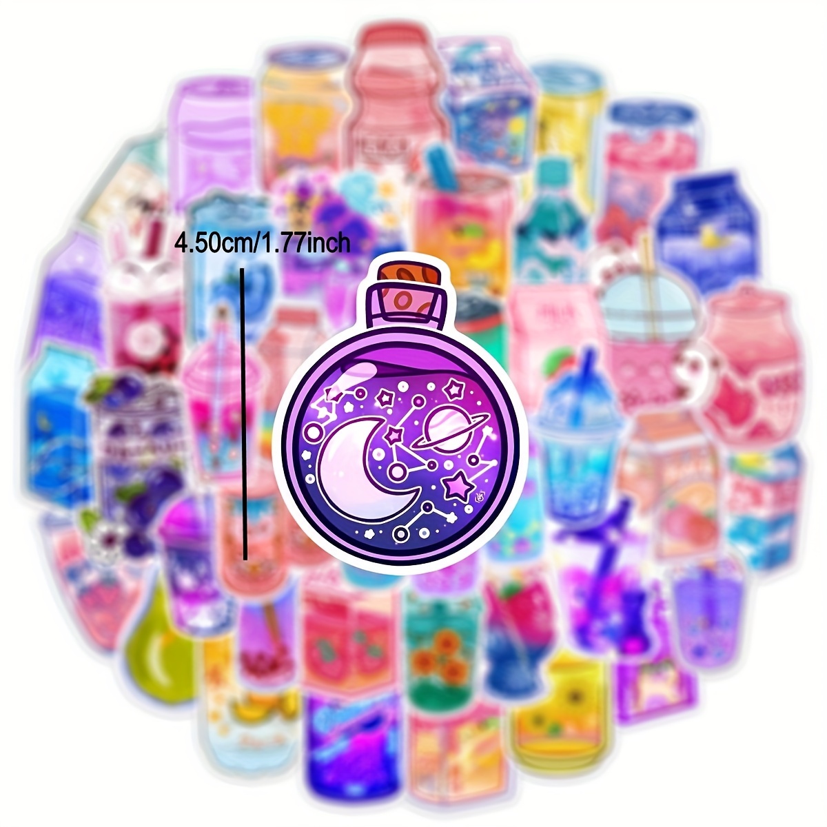  Purple Stickers for Water Bottle Purple Aesthetic Stickers for  Journaling Vinyl Stickers for Kids(50 Pcs) : Toys & Games