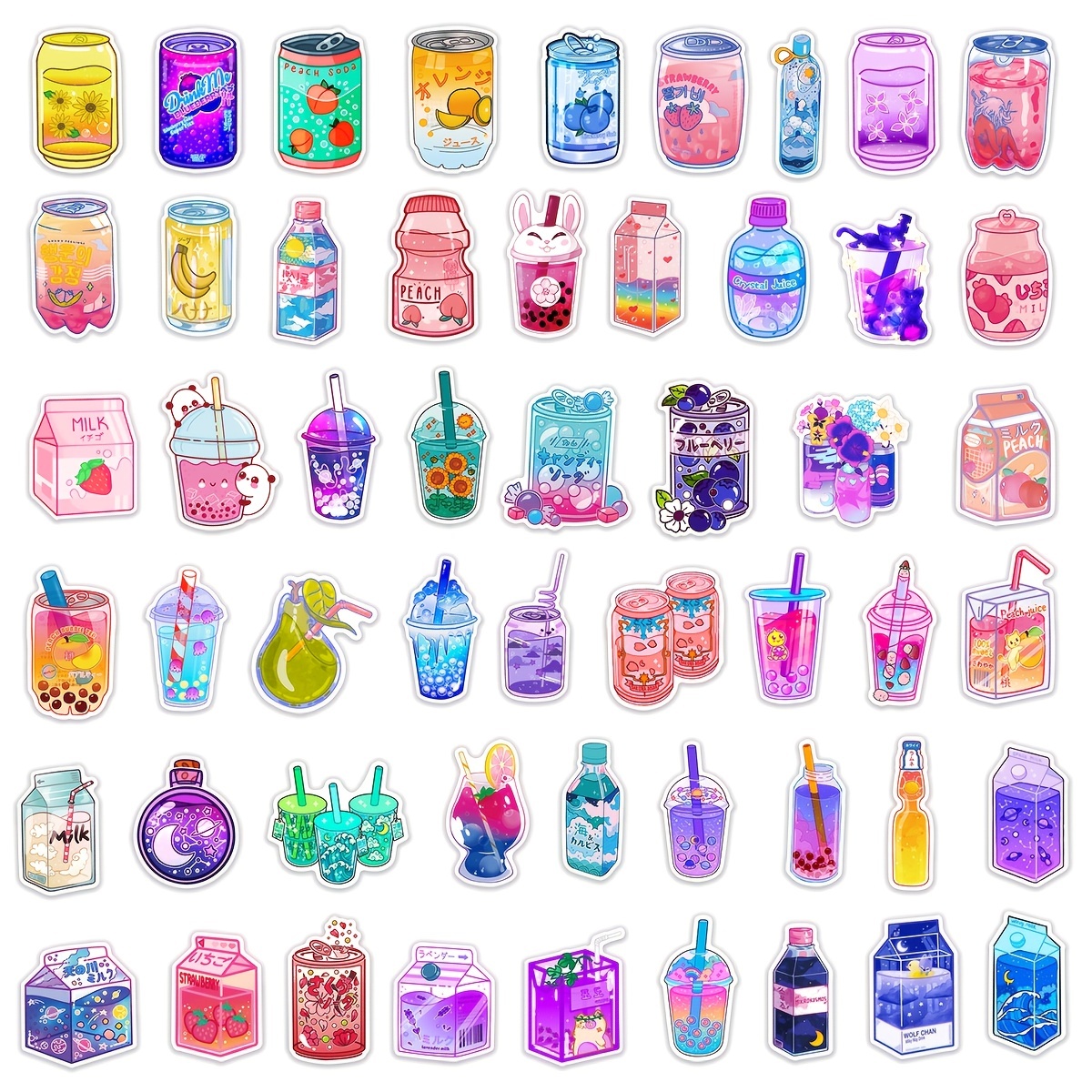 Big Stickers Bottles Stickers Water Trendy for Teens Cute Wall Sticker 