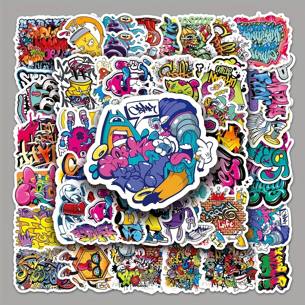 Graffiti Sticker Retro Rock Music Rap Band VSCO Stickers Rock And