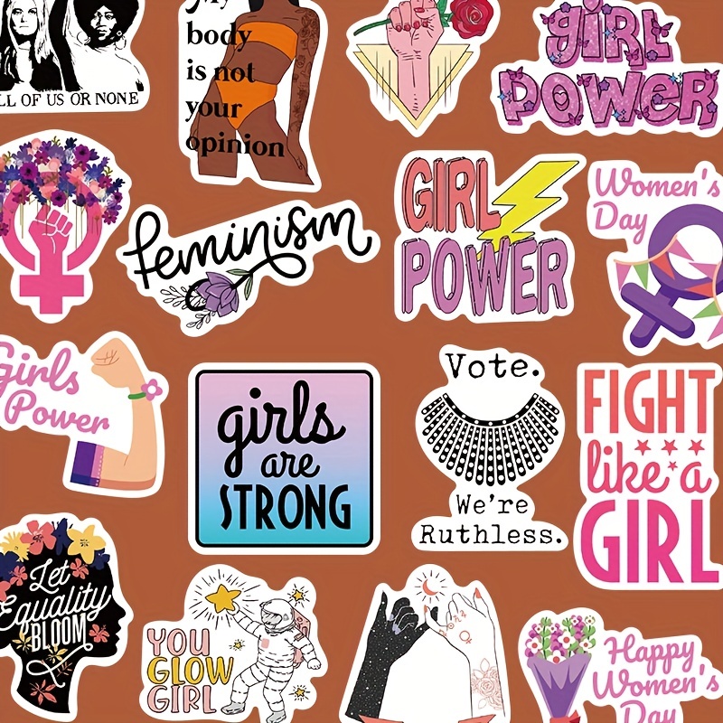 Feminist Stickers Waterproof Pvc Vinyl Stickers For Laptop - Temu