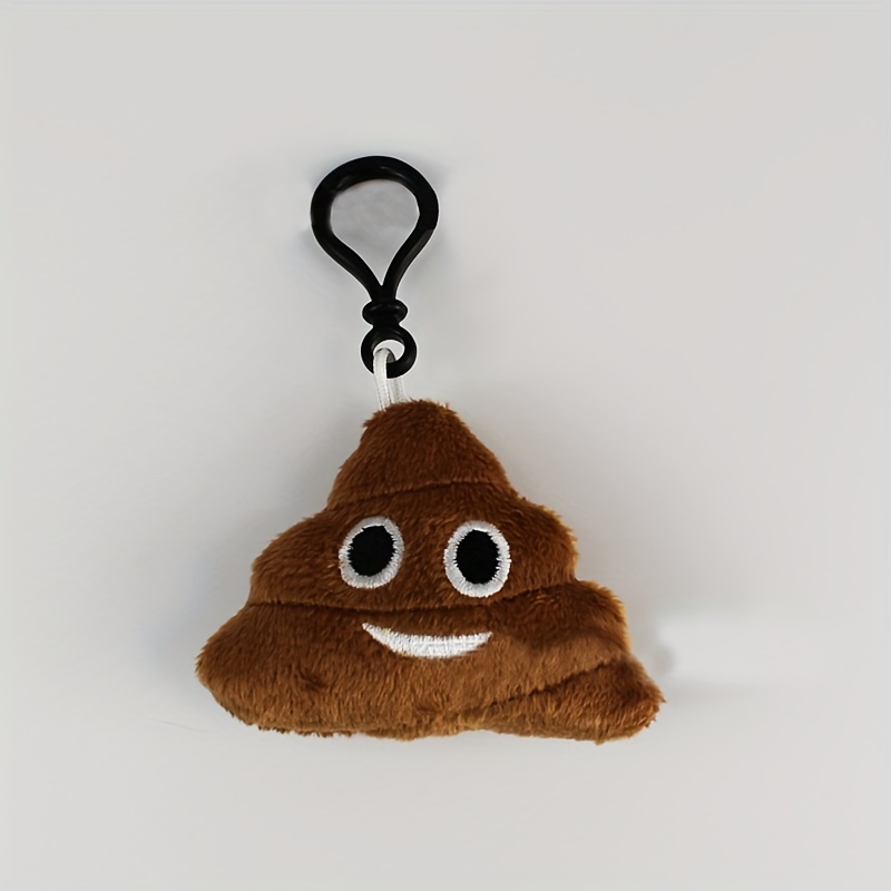 Poop Emoji Face and '' Your Name Here  Keychain