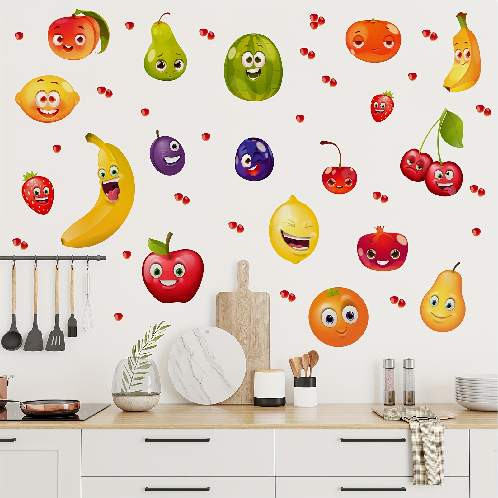 Bon Appetit Refrigerator And Wall Art Decor Peel And Stick - Temu