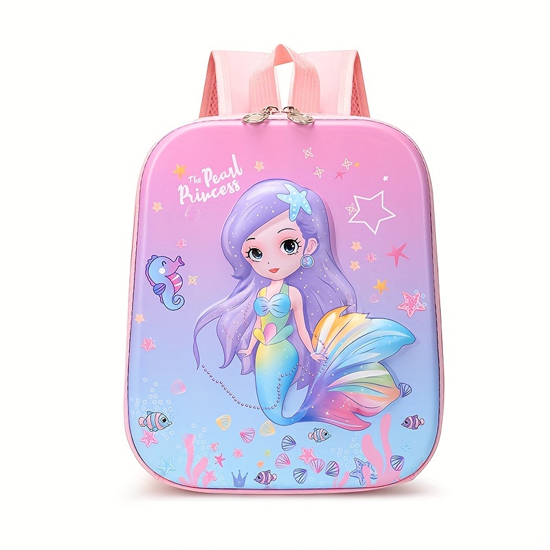 Girl's Kawaii Cartoon Mermaid Fashion Casual Chest - Temu