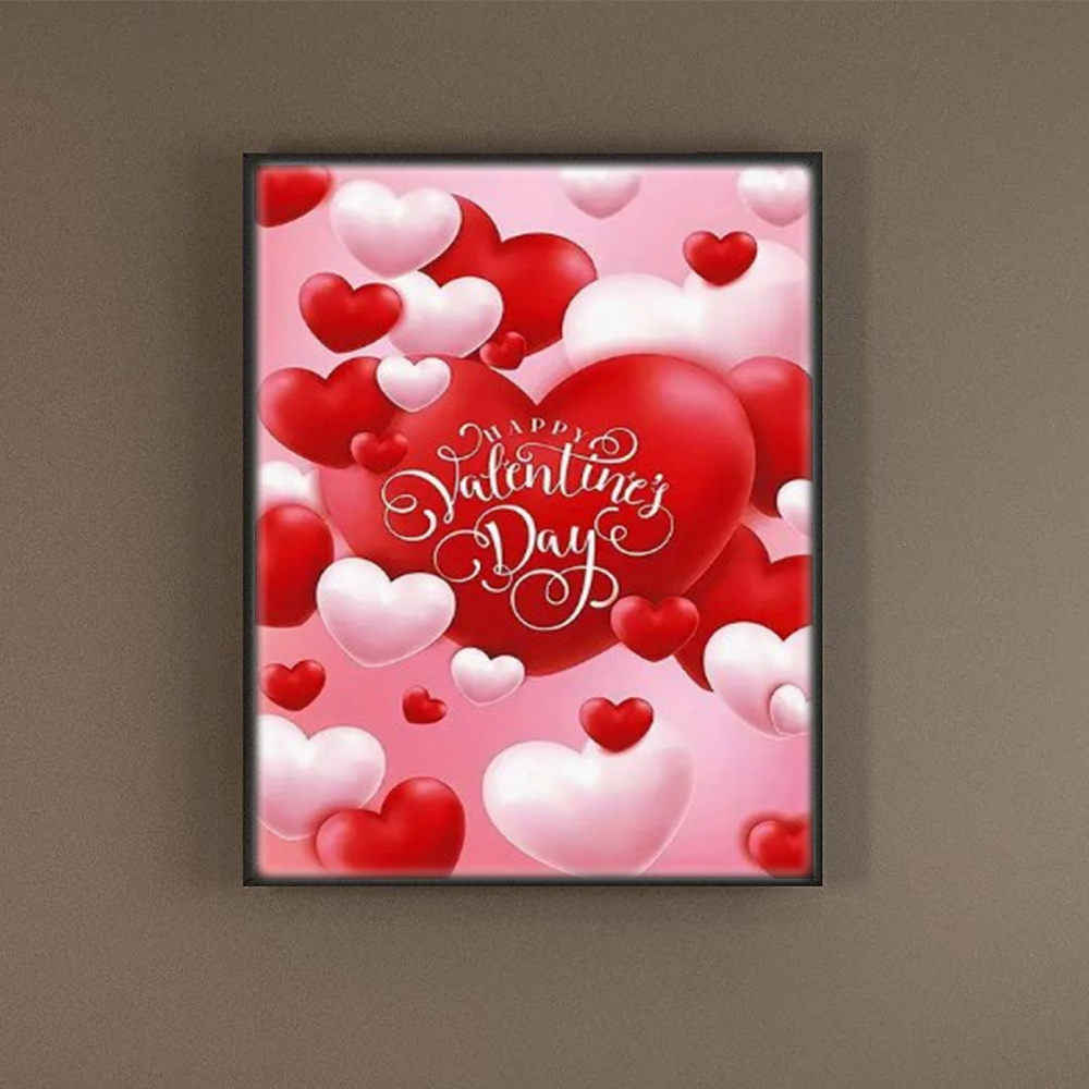 3 SET VALENTINE'S Day Diamond Painting Hanging Sign 5D Truck Heart