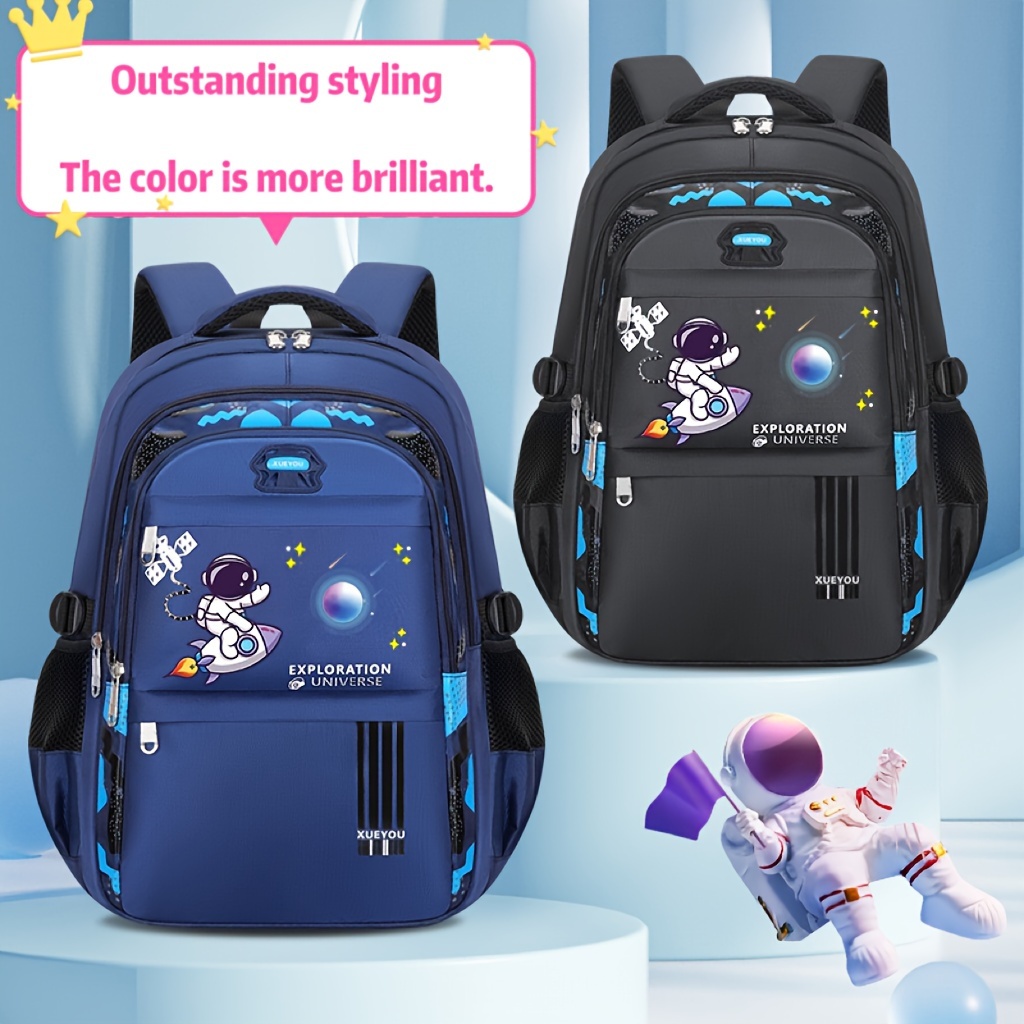 Kawaii Super Mario Lunch Bags + Galaxy Bookbags - 3pcs Set For Girls.  Stylish Women Teenagers Schoolbags, Travel Backpack With Laptop Compartment