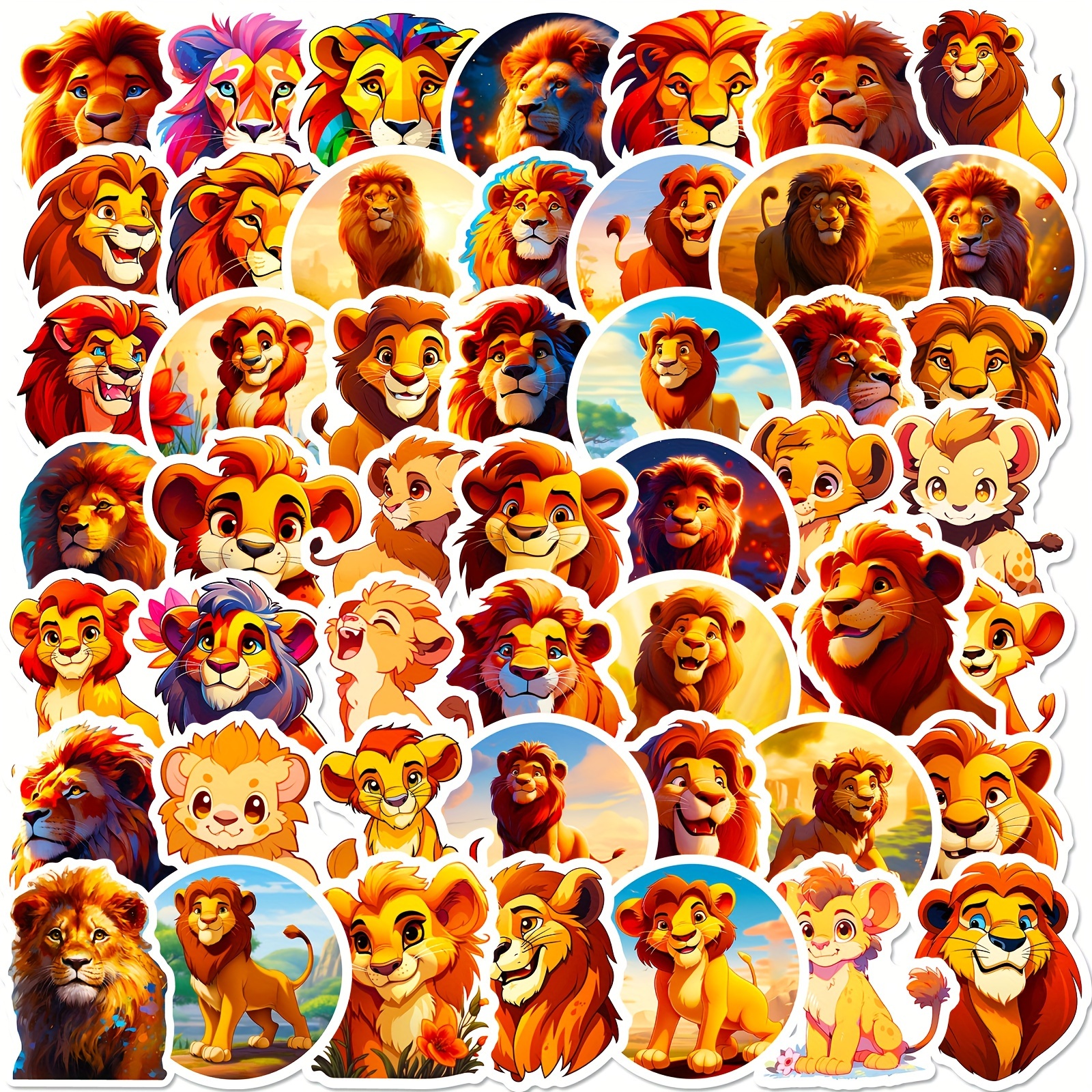 Vinyle décoratif et stickers 3d le roi lion