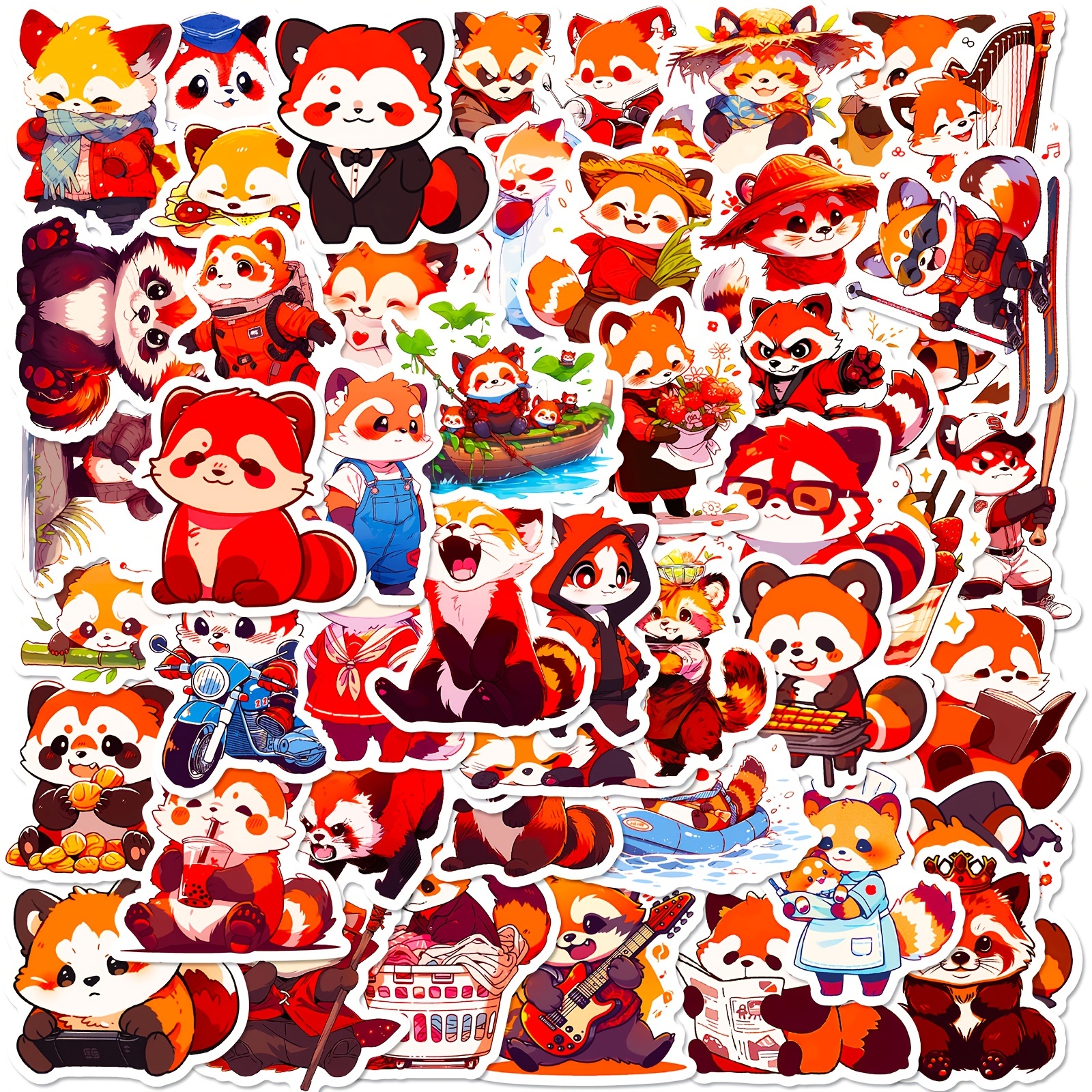 Red Panda Stickers - Temu