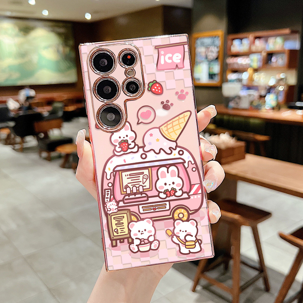 3D Hello Kitty Kuromi Charm Stand Mirror Case Cover for iPhone 14 Pro Max  11 13