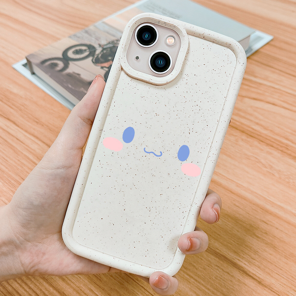 Sanrio pompom purin cinnamoroll 3D hand chain Phone Case For