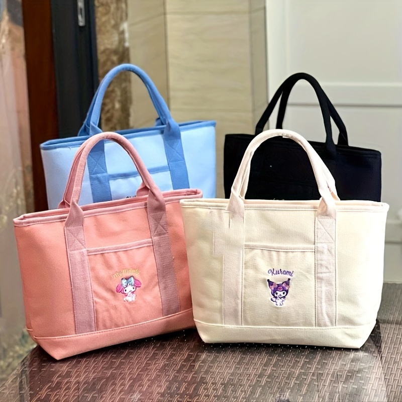 Sanrio Hello Kitty Messenger Bag Cartoon Printed Pu Leather Shoulder Bag  Y2k Cute Women's Bag Fashion Korean Girls Crossbody Bag 