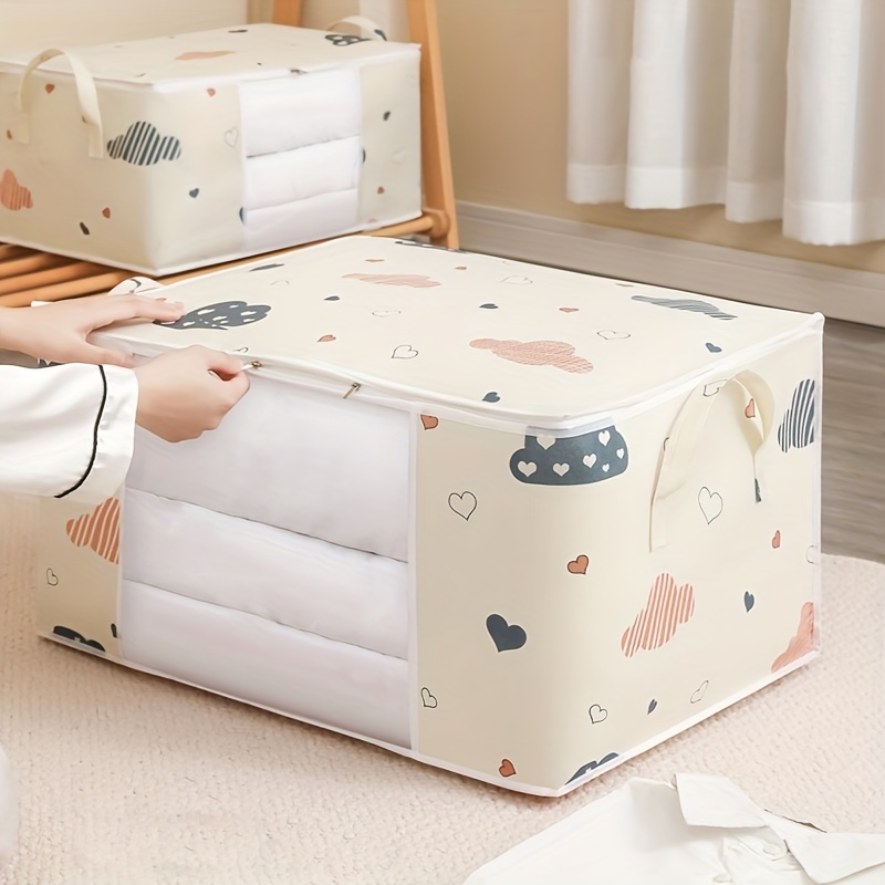 Cartoon Children's Foldable Blanket Storage Bags Organize - Temu