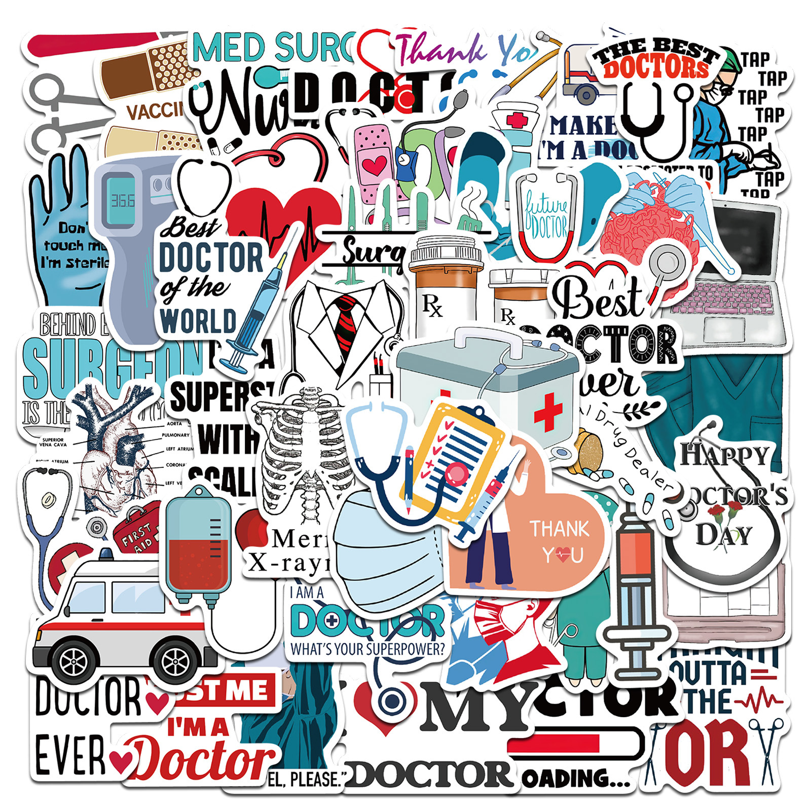 Nursing Stickers Journals, Medical Stickers Doctor