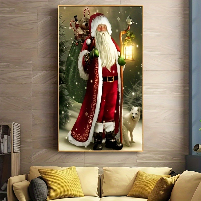 Happy Santa Clause at Christmas - Diamond Painting Kit – Just Paint with  Diamonds