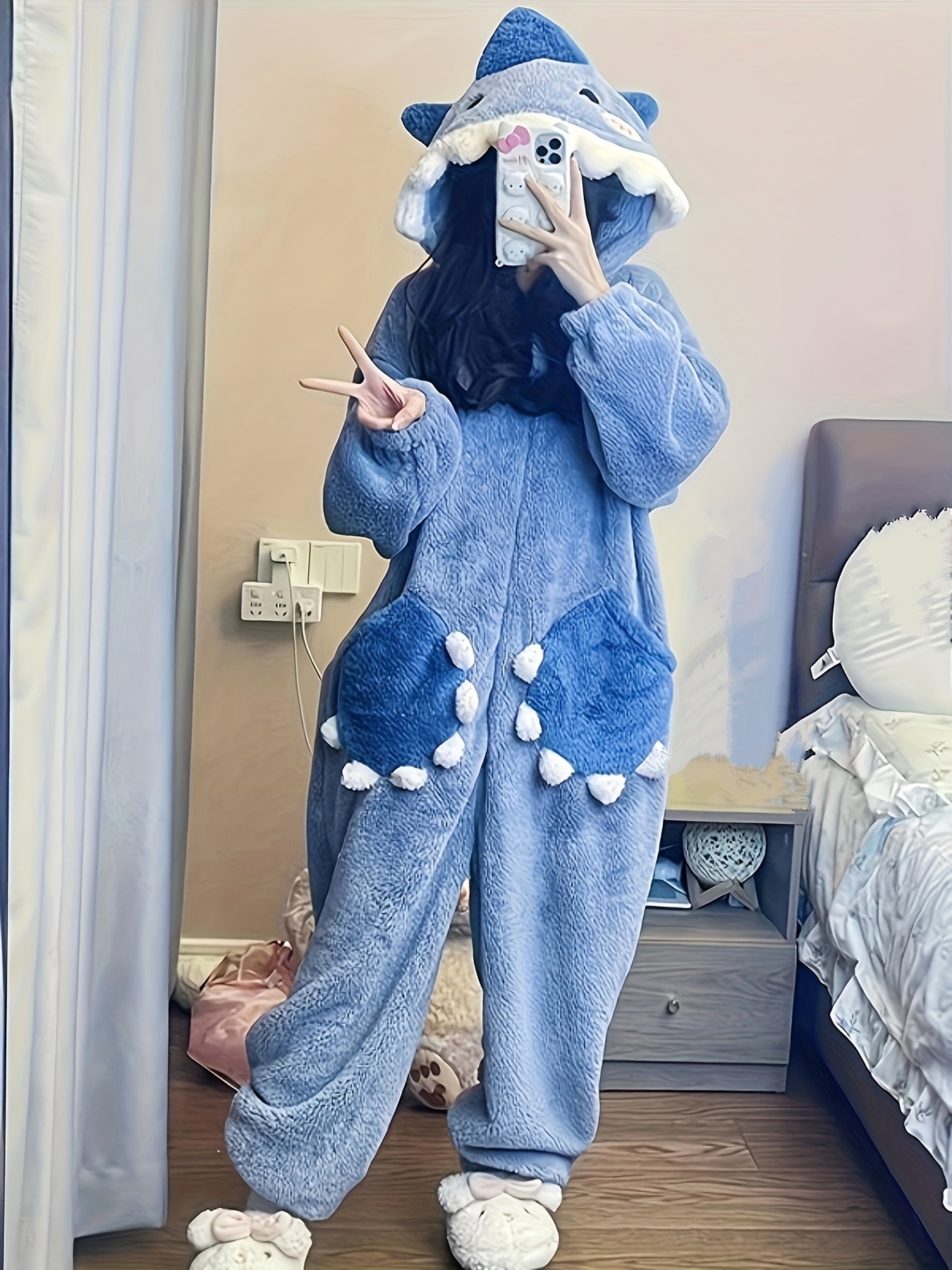 Nuevo Pijama De Tiburón De Coral Polar, Moda de Mujer