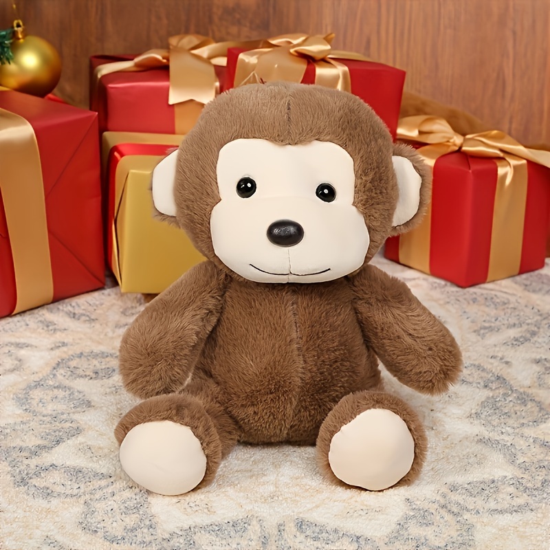 Mono de peluche pequeño para bebé, lindo regalo de peluche para niños,  cumpleaños, hora de acostarse, Pascua, 5.9 pulgadas, amarillo dorado