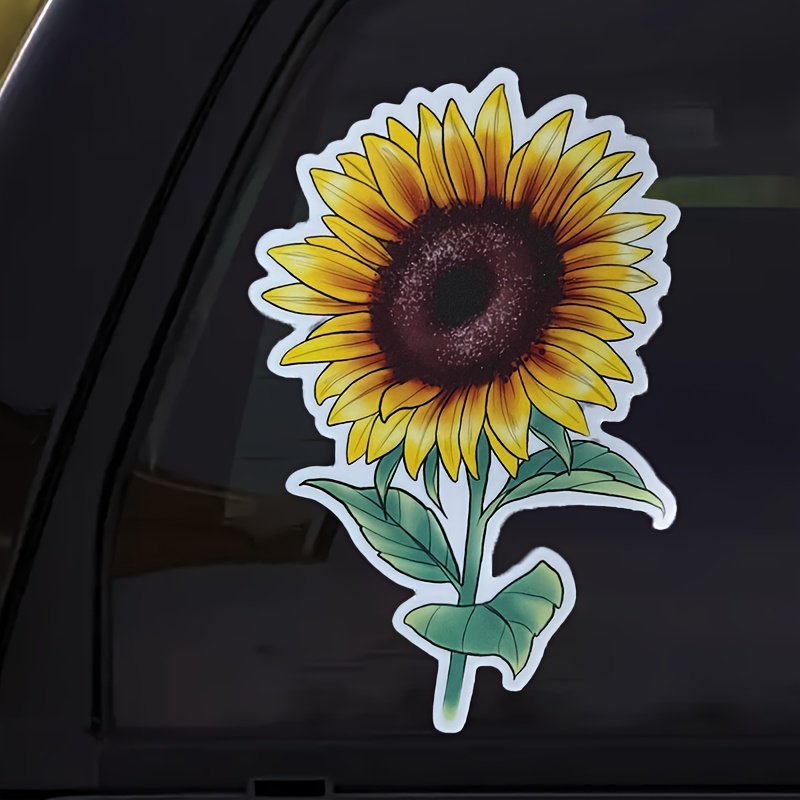 Wasserfester Vinyl aufkleber Sonnenblume Auto Laptop Wand - Temu Austria