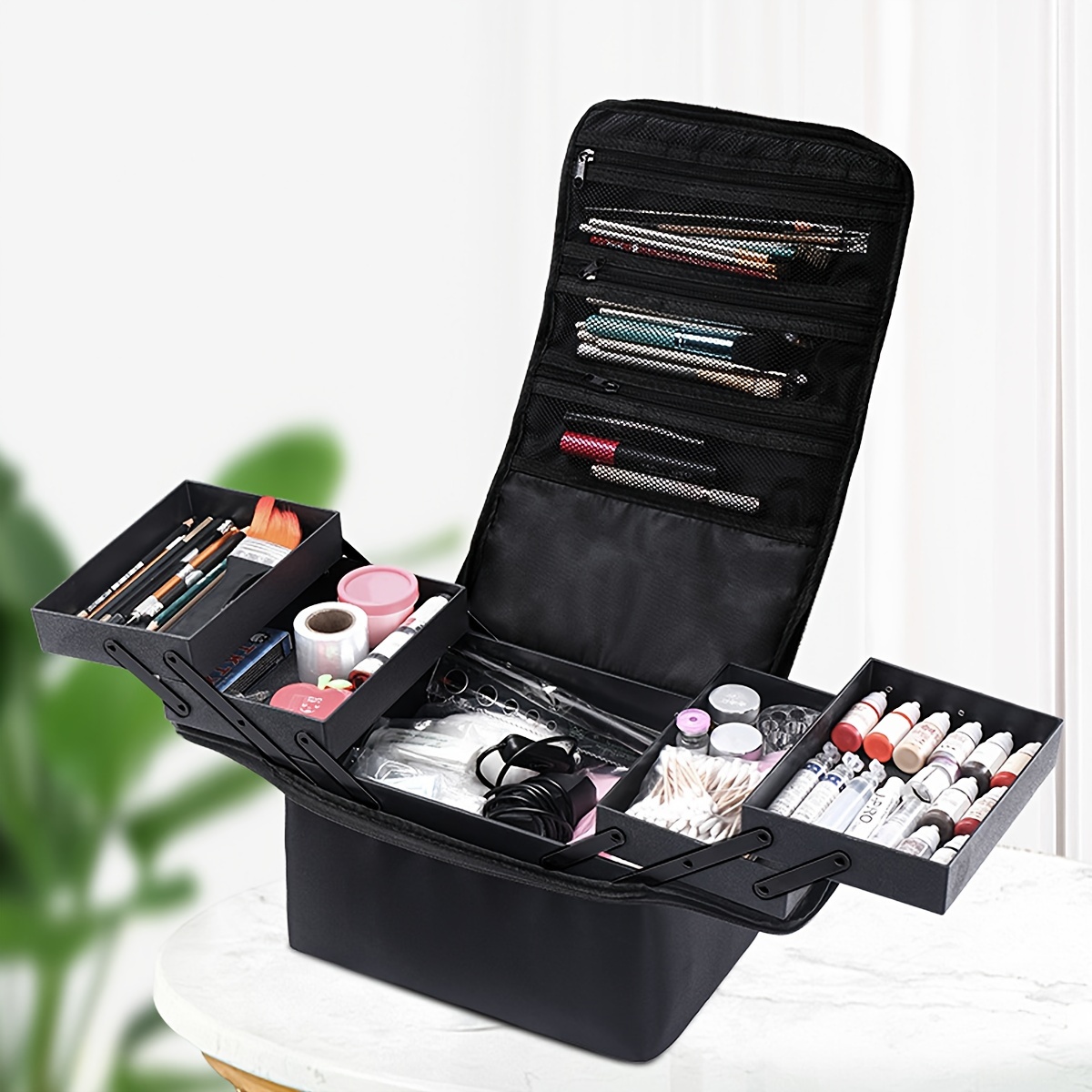 Briconti Vanity Case Beauty Cosmetic Set - Travel Make Up Box Storage –  TweezerCo