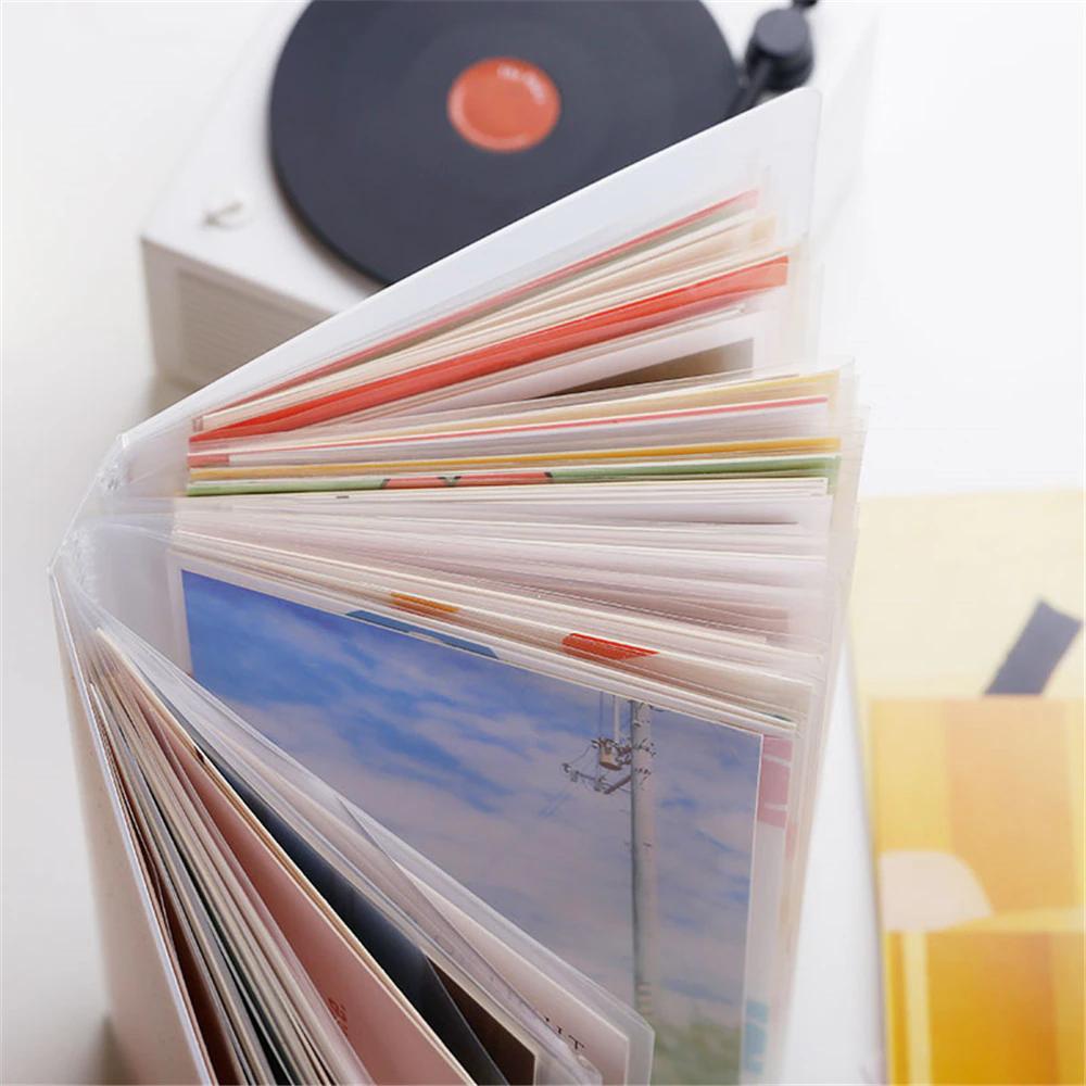 A6 Size Clear Sticker Photo Storage Album With 40 Pages For Postcards  Stickers Stamp Cutting Dies Storage Book Organizer Folder Bags