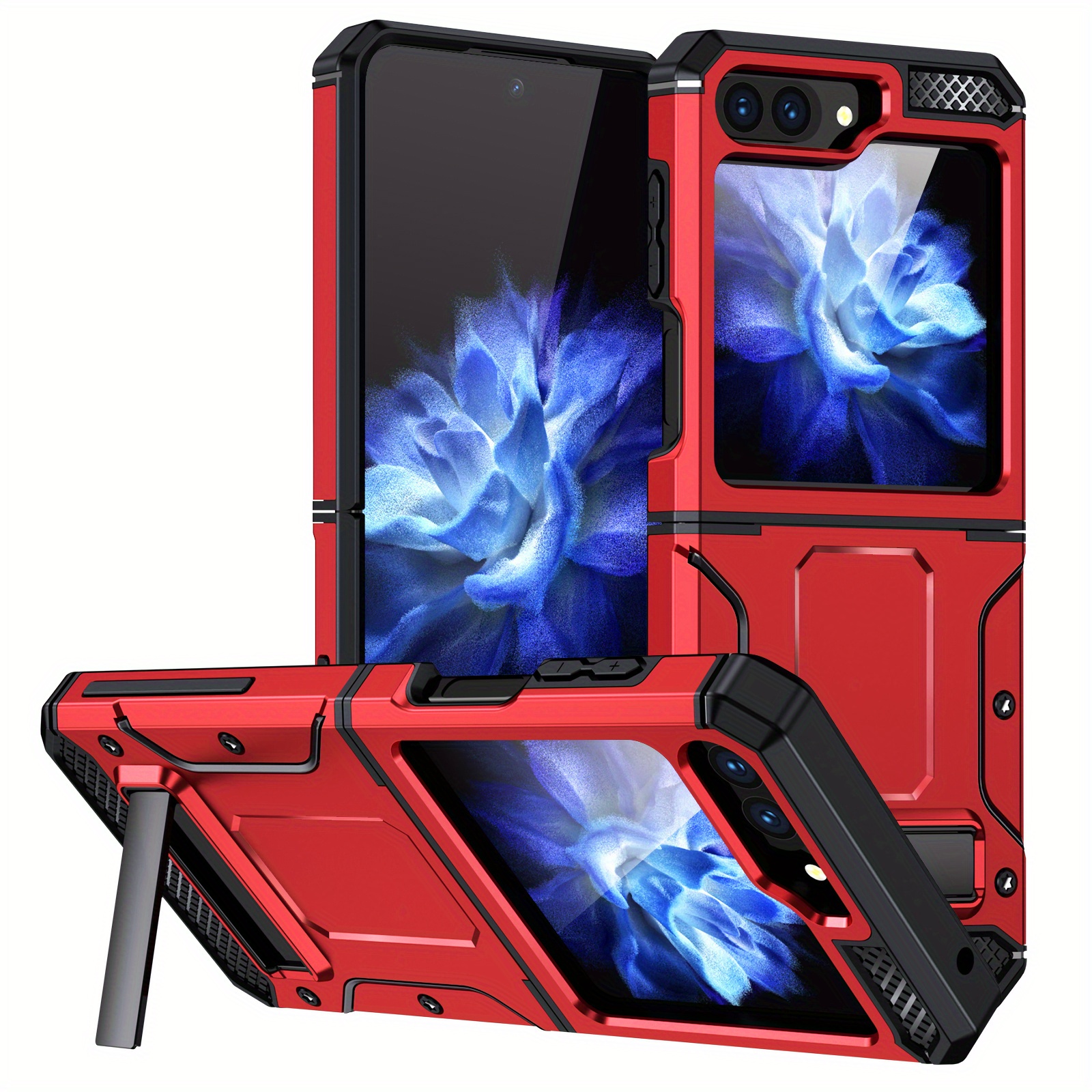 Funda de vidrio templado de lujo para Samsung Galaxy Z Fold 5 4 Fold 3 5G,  marco de plástico chapado, cubierta dura para Z Fold4 Fold3