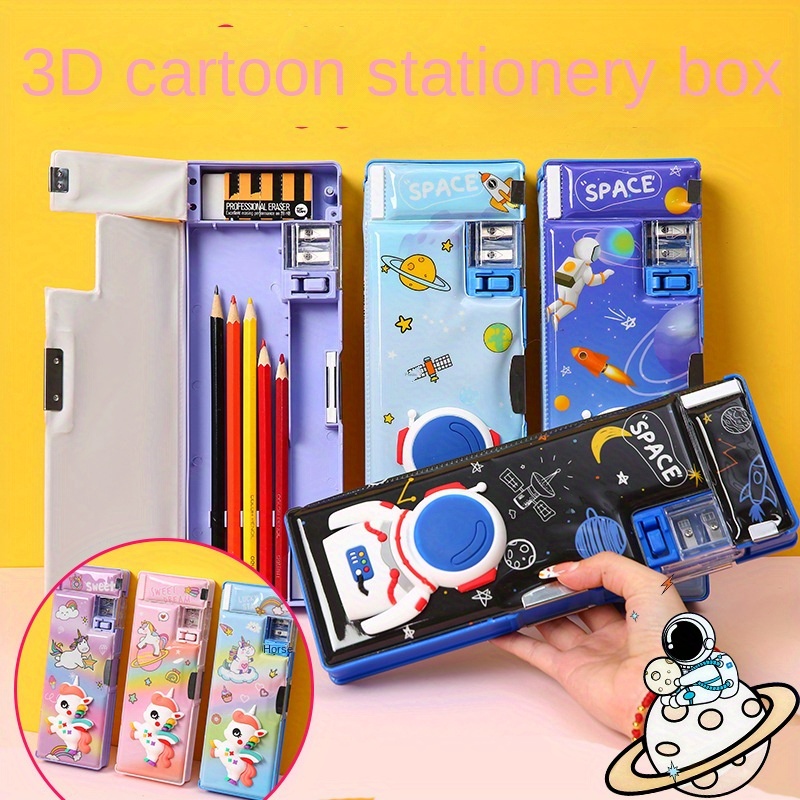 Multifunctional Stationery Box Smart Girl Password Lock - Temu