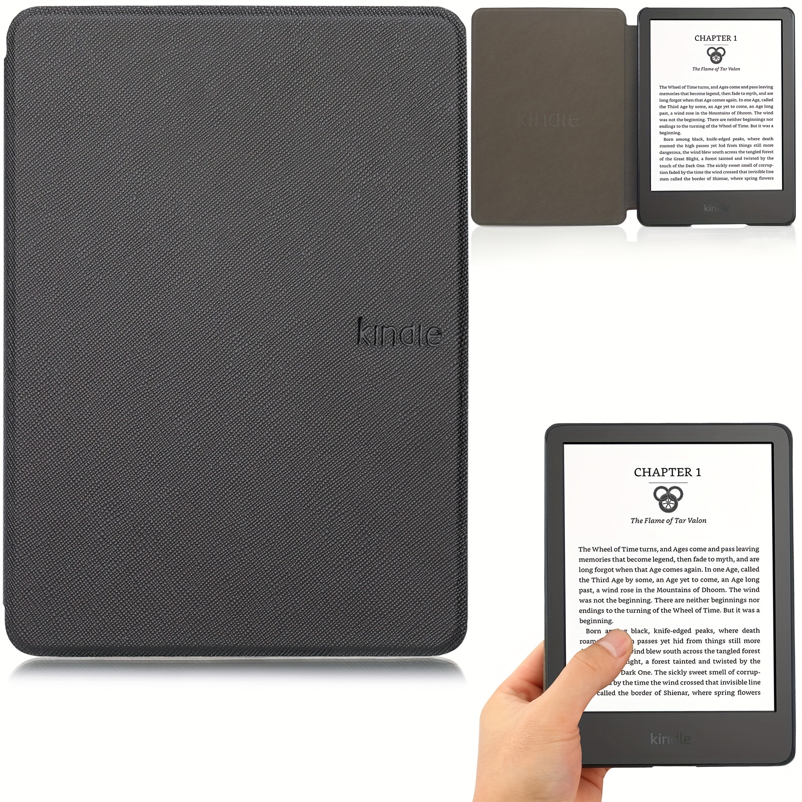 Moko Funda para Kindle Paperwhite de 6.8 (11ª generación-2021) y Kindle  Paperwhite Signature Edition, funda de pie Origami con cubierta trasera
