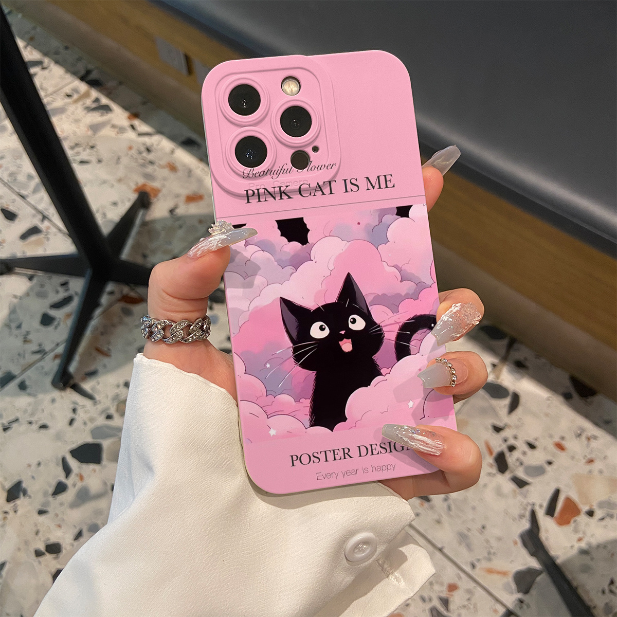 Carcasa Protectora Gráfica Gato Lindo Iphone 14 Pro Max / - Temu Chile