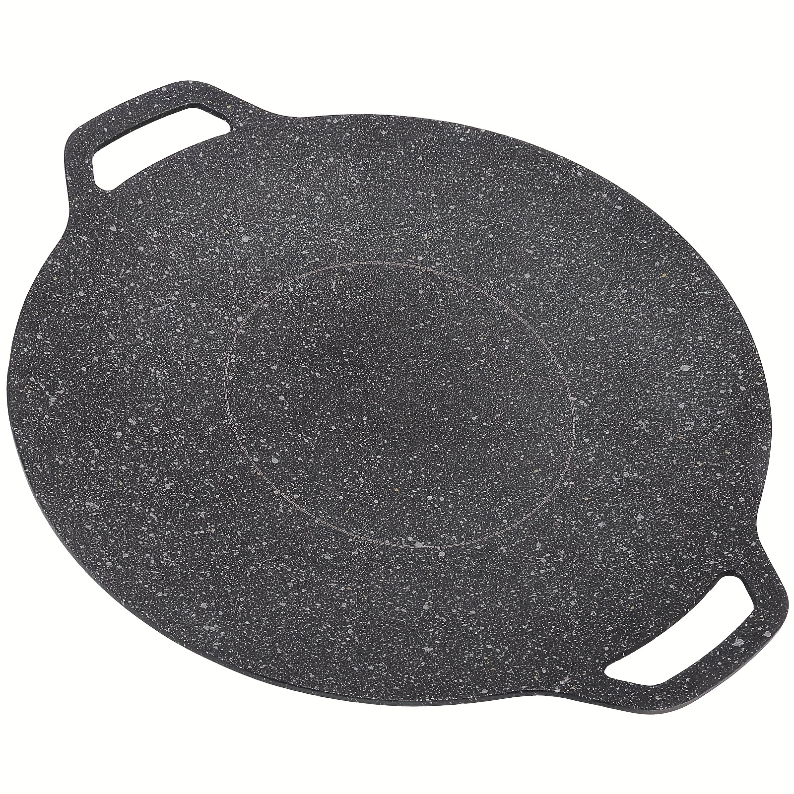 Aluminum Non-Stick Dosa Pan Nonstick Dosa Tava Griddle Dosa Pan Round Griddle Crepe Pancake Easy to Cook Indian Style Cookware with Handle Pizza