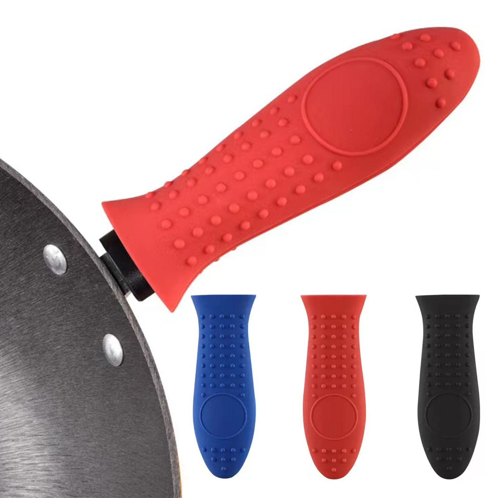 Premium Silicone Handle For Cast Iron Skillet Rubber - Temu