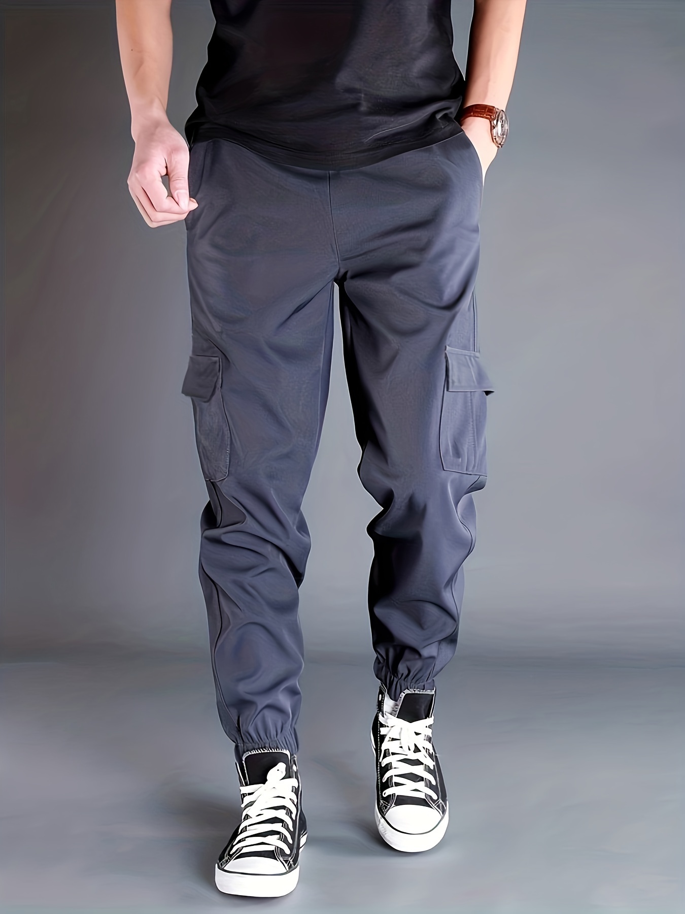 Ensemble veste et pantalon Cargo pour homme, Streetwear, survêtement à  capuche, 2 pièces, ample, Fitness, Hip Hop